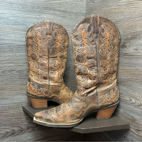 Ariat dandy sassy western brown leather cowboy boots - Picture 5 of 8